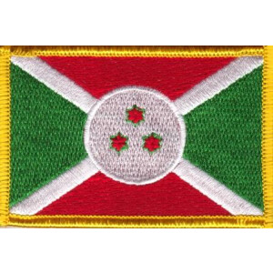 Patch zum Aufbügeln oder Aufnähen : Burundi - Groß