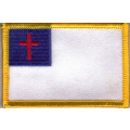 Patch zum Aufbügeln oder Aufnähen : Christenflagge - Groß