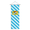 Bannerfahne Bayern mit Wappen 100x300cm - Komplett-Set