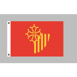 Flagge 90 x 150 : Languedoc Roussillon (F)