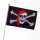 Stock-Flagge 30 x 45 : Pirat rotes Kopftuch