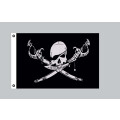 Flagge 90 x 150 : Pirat mit Säbel nach unten