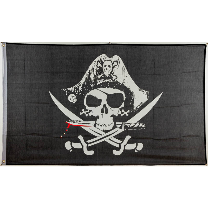 Flagge Pirat blutiger Dolch 60 x 90 cm Fahne 