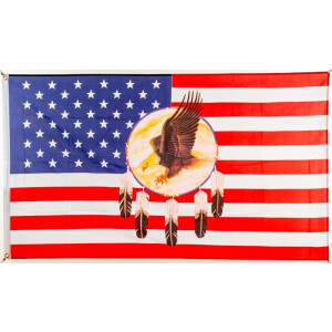 Flagge 90 x 150 : USA - Dreamcatcher Adler