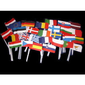 Europa-Set aller Mitgliedsstaaten + Europa = 280 Papier-Fähnchen!