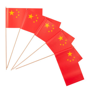Papierfähnchen: China