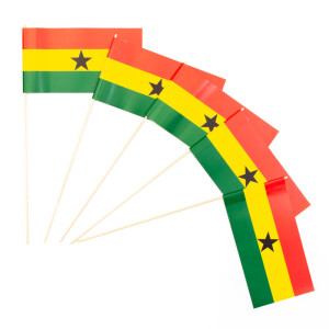 Papierfähnchen: Ghana