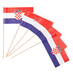Papierfähnchen: Kroatien