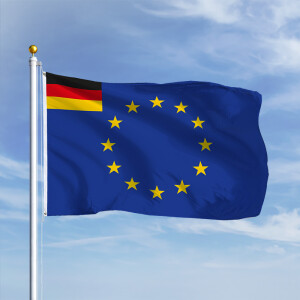 Premiumfahne Europa mit Deutschland im Eck