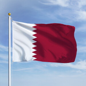 Katar-Fahne in Premium-Qualität
