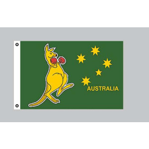 Flagge 90 x 150 : Boxendes Känguruh