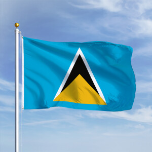 Premiumfahne St. Lucia