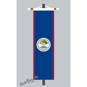 Banner Fahne Belize mit Wappen