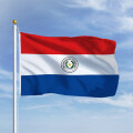 Premiumfahne Paraguay 45x30 cm Strick-/ Schlaufe
