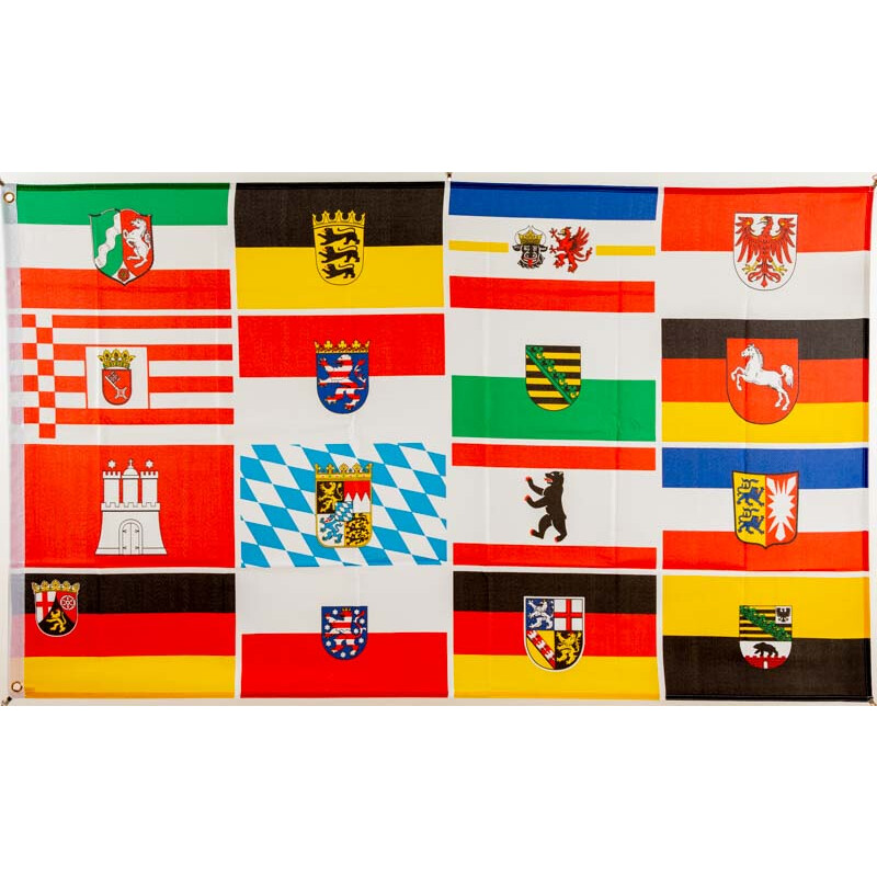 MFH Fahne  Rheinland-Pfalz Bundesland Deutschland Flagge Metallösen 90x150cm NEU 