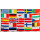 Flagge 90 x 150 : Europa 25 Länderflaggen mit Schrift