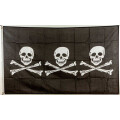 Flagge 90 x 150 : Pirat 3 Totenköpfe