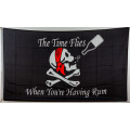Flagge 90 x 150 : The time flies when youre having rum