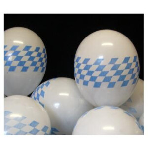 Luftballons mit bayerischem Muster