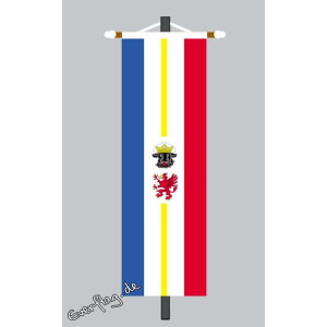 Banner Fahne Mecklenburg Vorpommern mit Wappen
