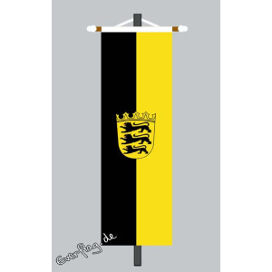 Banner Fahne Baden Württemberg mit Wappen