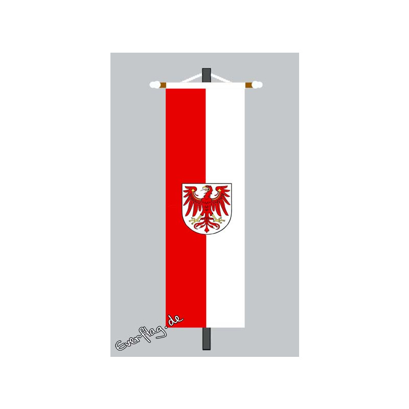 Brandenburg mit Wappen Fahne Hochformat Flagge