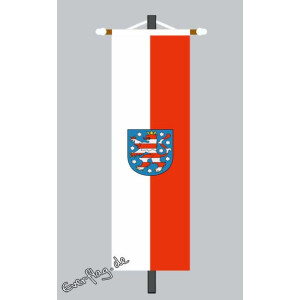Banner Fahne Thüringen mit Wappen