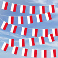 Party-Flaggenkette : Schützenfest Rot/Weiß