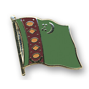 Flaggen-Pin vergoldet : Turkmenistan