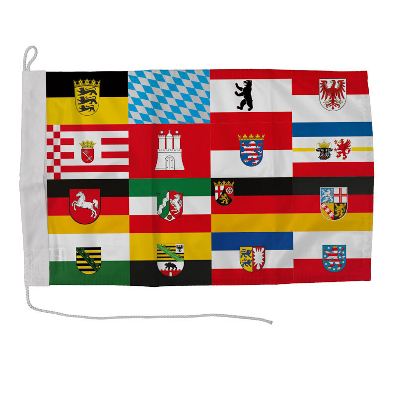 Flagge 30 x 45 cm EUROPA mit Deutschlandflagge - Bootscharter Rostock