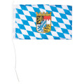 Motorrad-/Bootsflagge 25x40cm: Bayern mit Wappen