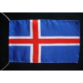 Tischflagge 15x25 : Island