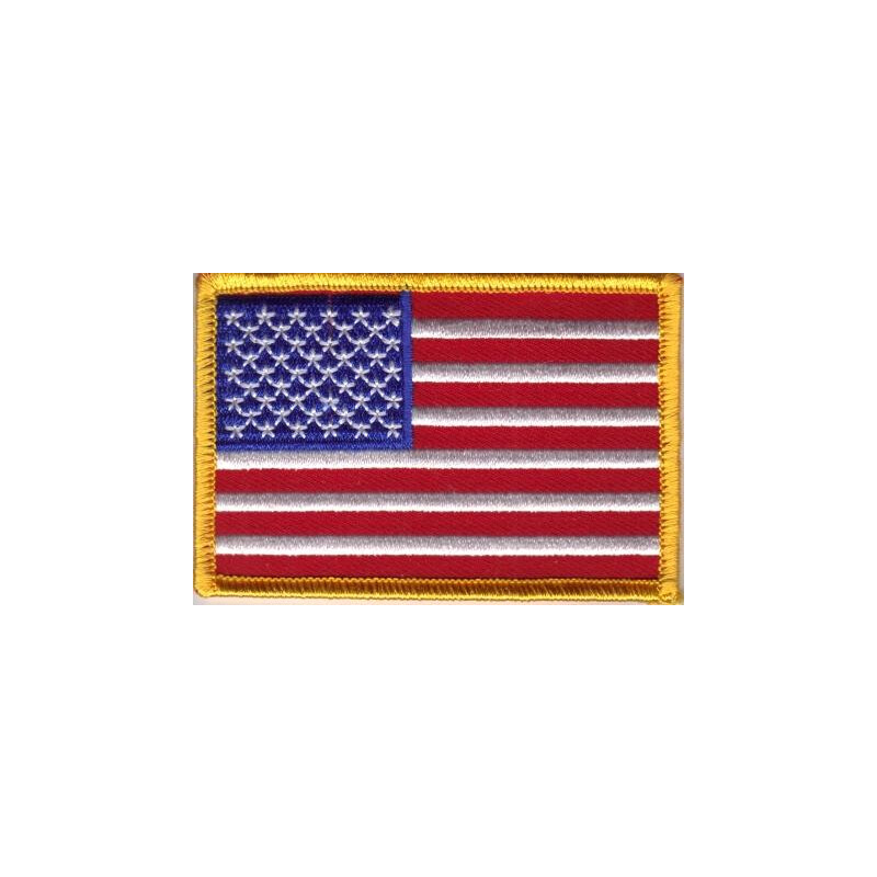USA 5 cm 5,8 cm Bügelbild Aufnäher Applikation Fahne Wappen Flagge Amerika 