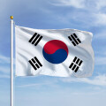 Premiumfahne Südkorea 100x70 cm Ösen