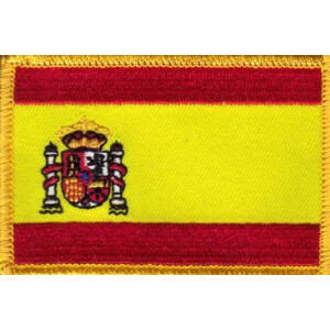 Patch zum Aufbügeln oder Aufnähen : Spanien + Wappen - Groß