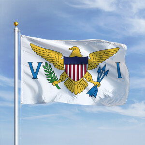 Premiumfahne Virgin Islands (Jungferninseln) (USA)