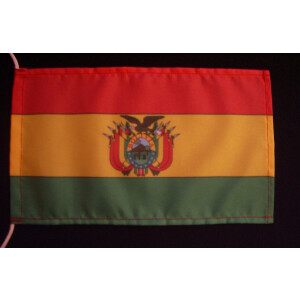 Tischflagge 15x25 : Bolivien mit Wappen