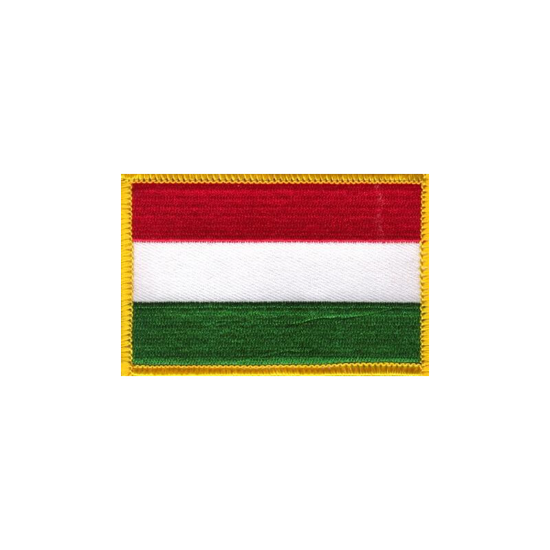 Patch Aufnäher Bestickt Flagge Ungarn Ungarische Zum Aufbügeln 