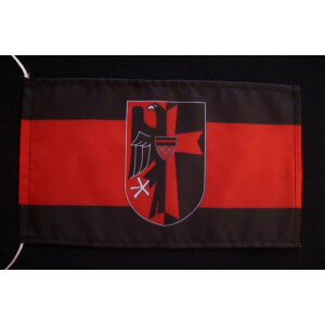 Tischflagge 15x25 : Sudetenland mit Wappen