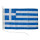 Motorrad-/Bootsflagge 25x40cm: Griechenland