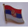 Flaggen-Pin vergoldet Serbien mit Wappen