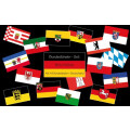 ALLE 16 Bundesländer-Flaggen im Set + Deutschland!...