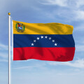 Premiumfahne Venezuela mit Wappen 100x70 cm Ösen