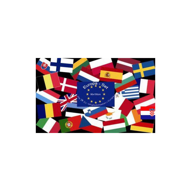 Europa Fahne europäische Flagge - EEG am Holzstab - Partydeko &  Partyartikel für Mottopartys im  Shop kaufen