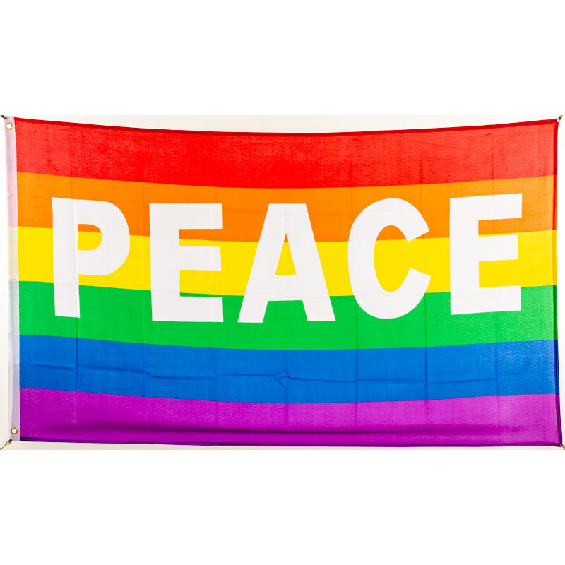 Friedensfahne, Friedenstaube Weltfriedenszeichen Symbol Flagge für Patio  Rasen Home Outdoor Dcor