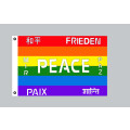 Flagge 90 x 150 : Peace 7 Sprachen